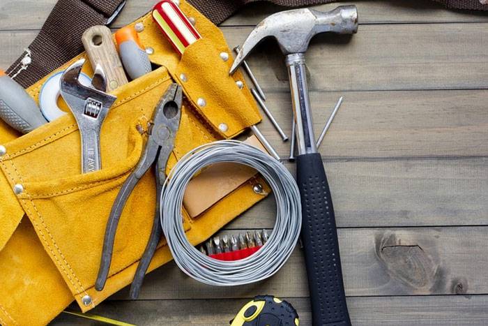 Handyman tools for professional home repair work